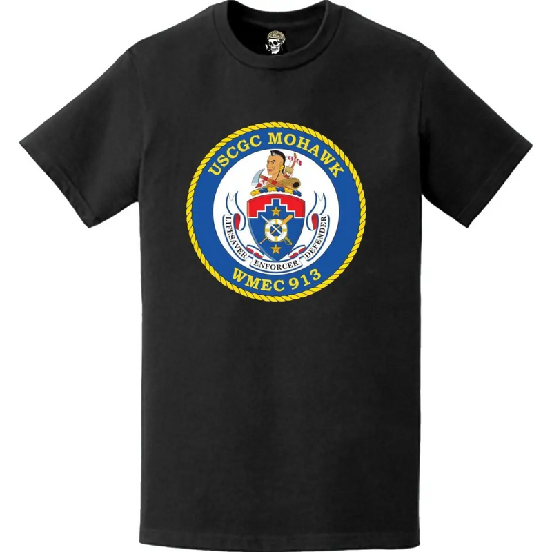 USCGC モホーク (WMEC-913) 艦船クレストエンブレムロゴ Tシャツ