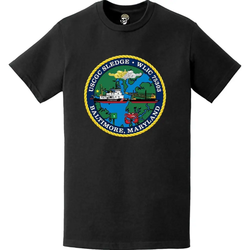 USCGC Sledge (WLIC-75303) Ship's Crest Emblem Logo T-Shirt