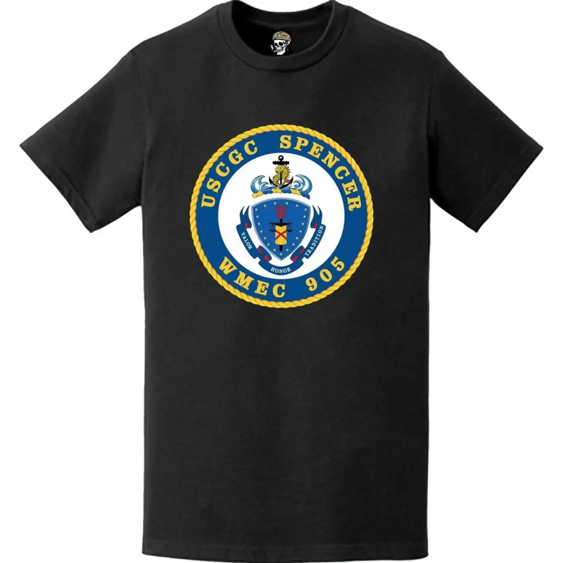 USCGC Spencer (WMEC-905) Ship's Crest Emblem Logo T-Shirt