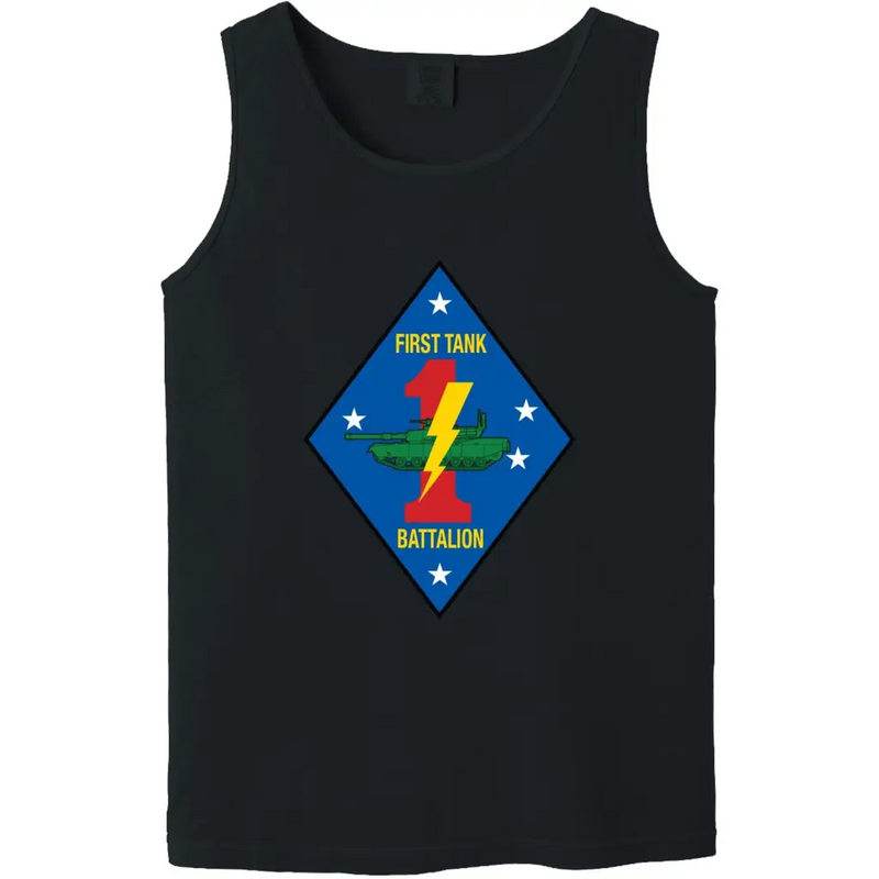 USMC 1st Tank Battalion Logo Emblem Tank Top