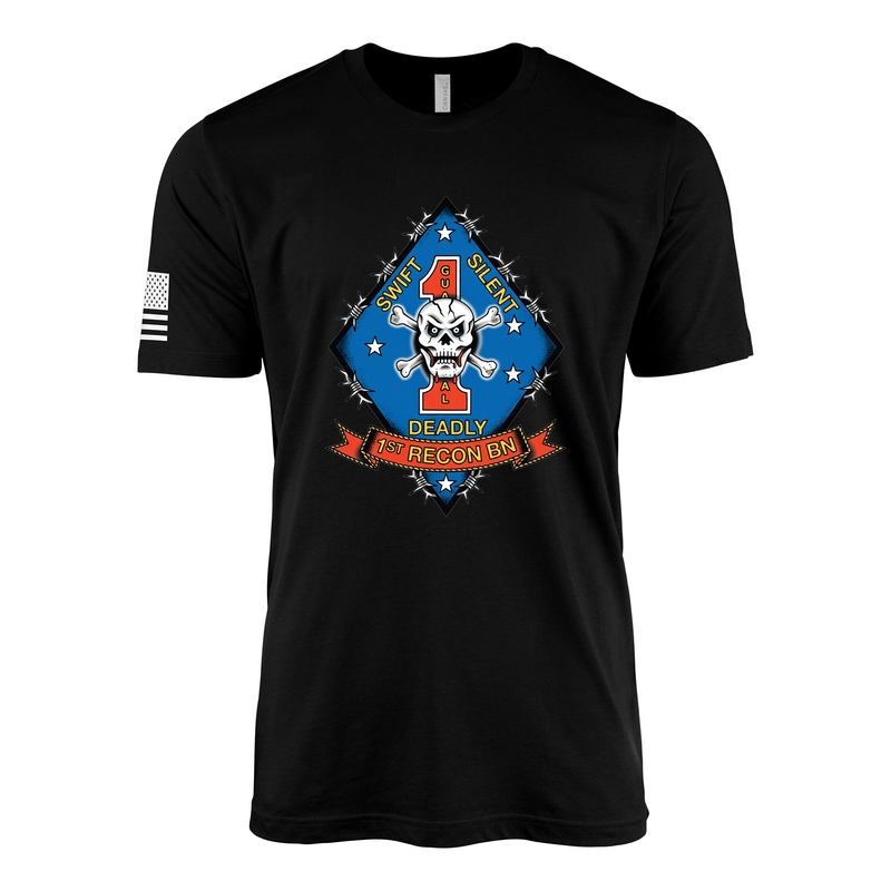 1st Reconnaissance Battalion Sailor Jerry Style T-Shirt