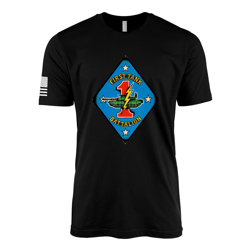 1st Tank Battalion Sailor Jerry Style T-Shirt