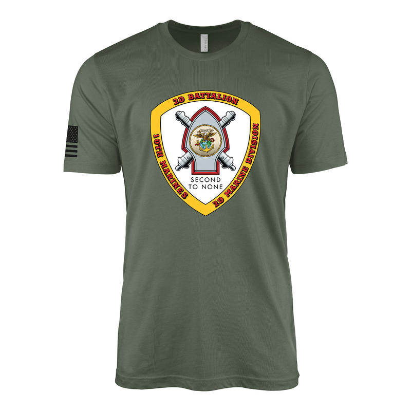 2nd Battalion 10th Marines Sailor Jerry Style T-Shirt