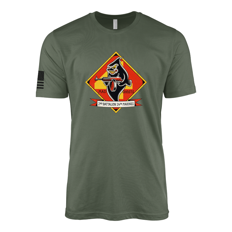 2nd Battalion 24th Marines Sailor Jerry Style T-Shirt