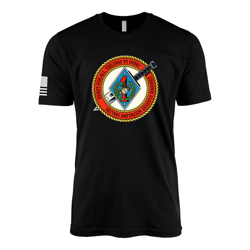 2nd Battalion 7th Marines Sailor Jerry Style T-Shirt