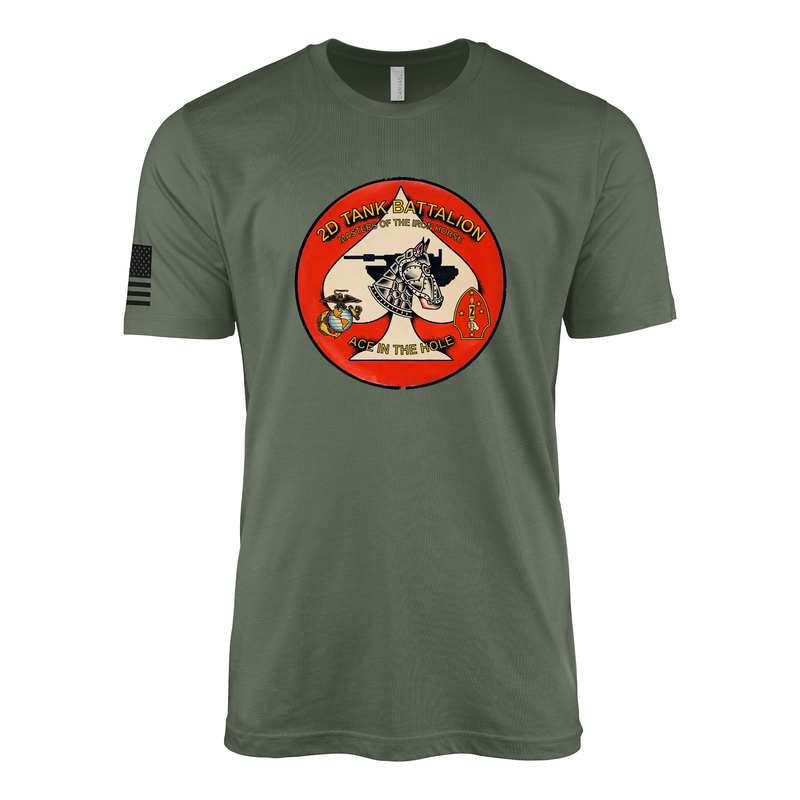 2nd Tank Battalion Vintage Flash Sailor Jerry Style T-Shirt