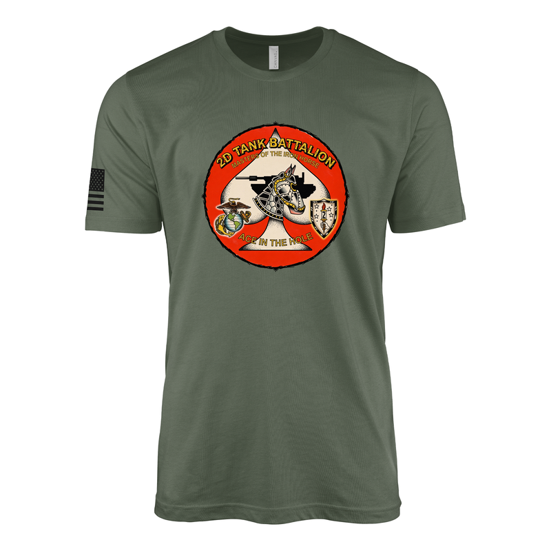 2nd Tank Battalion Strike Flash Sailor Jerry Style T-Shirt