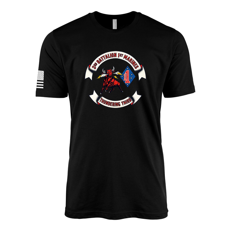 3rd Battalion 1st Marines Thundering Third Sailor Jerry Style T-Shirt