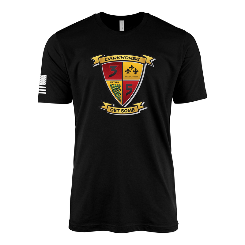 3rd Battalion 5th Marines Modern Flash III Sailor Jerry Style T-Shirt