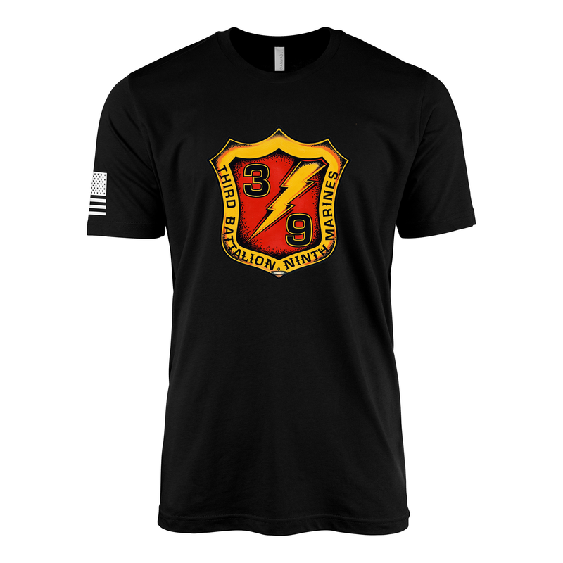 3rd Battalion 9th Marines The Walking Dead Sailor Jerry Style T-Shirt