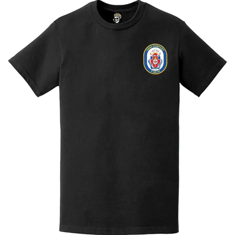 USNS Comfort (T-AH-20) Ship's Crest Left Chest Emblem T-Shirt