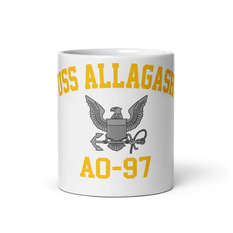 USS Allagash (AO-97) White Coffee Mug