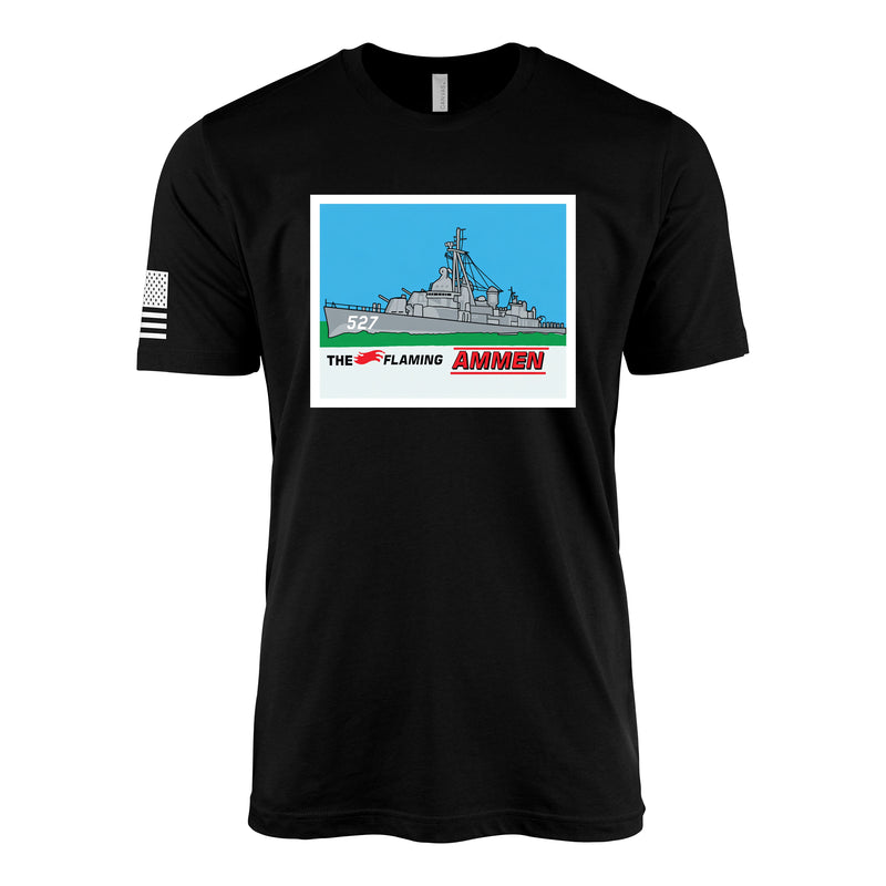 USS Ammen (DD-527) Fletcher-Class Destroyer T-Shirt