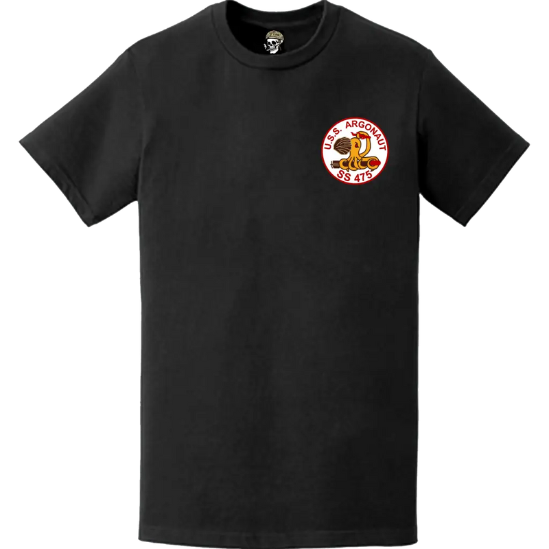 USS Argonaut (SS-475) Submarine Left Chest Logo Emblem T-Shirt
