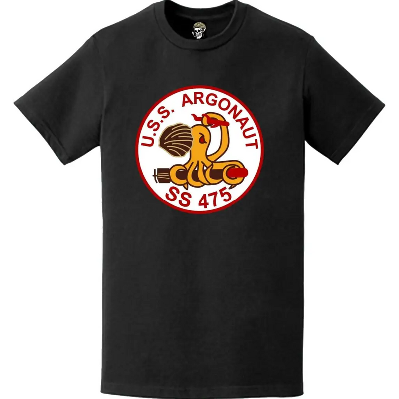 USS Argonaut (SS-475) Submarine Logo Emblem Crest T-Shirt