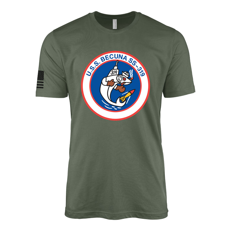 USS Becuna (SS-319) Balao-Class Submarine T-Shirt