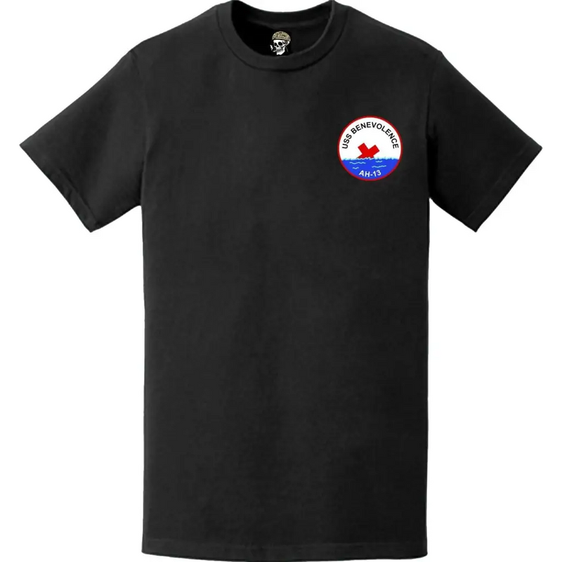 USS Benevolence (AH-13) Ship's Crest Left Chest Emblem T-Shirt