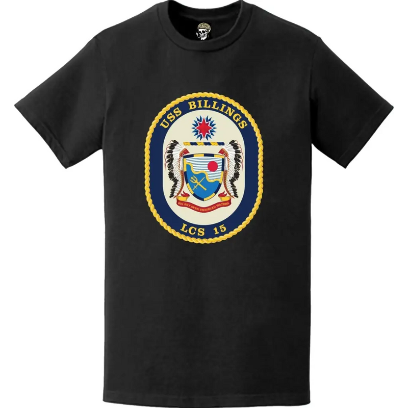 USS Billings (LCS-15) Ship's Crest Logo Emblem T-Shirt