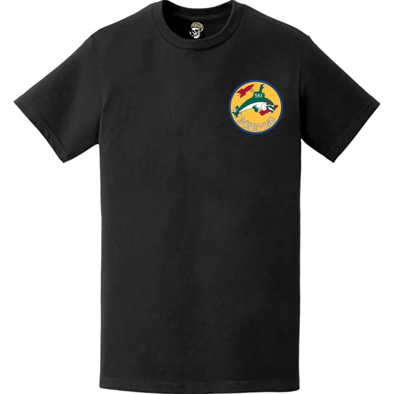 USS Bonefish (SS-582) Submarine Left Chest Logo Emblem T-Shirt