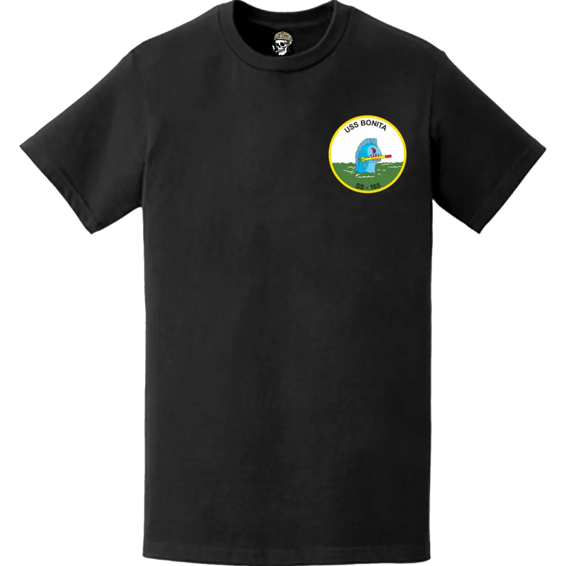 USS Bonita (SS-165) Submarine Left Chest Logo Emblem T-Shirt