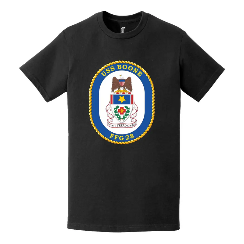 USS Booone (FFG-28) Logo Emblem T-Shirt