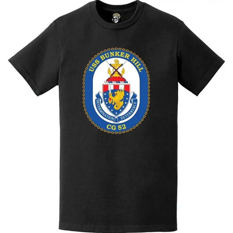 USS Bunker Hill (CG-52) Ship's Crest Logo T-Shirt