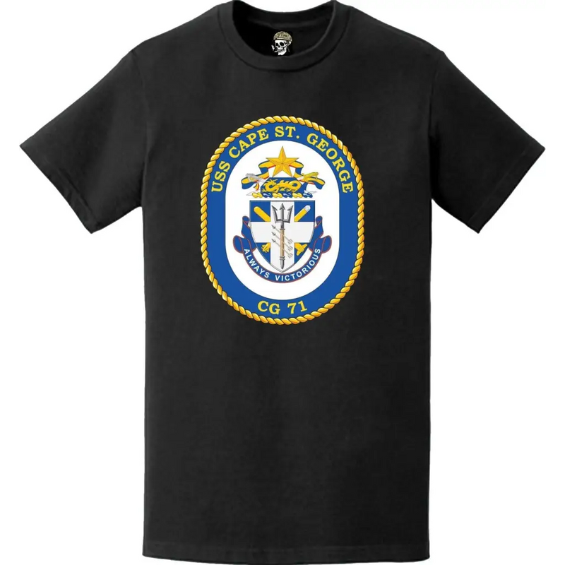 USS Cape St. George (CG-71) Ship's Crest Logo T-Shirt