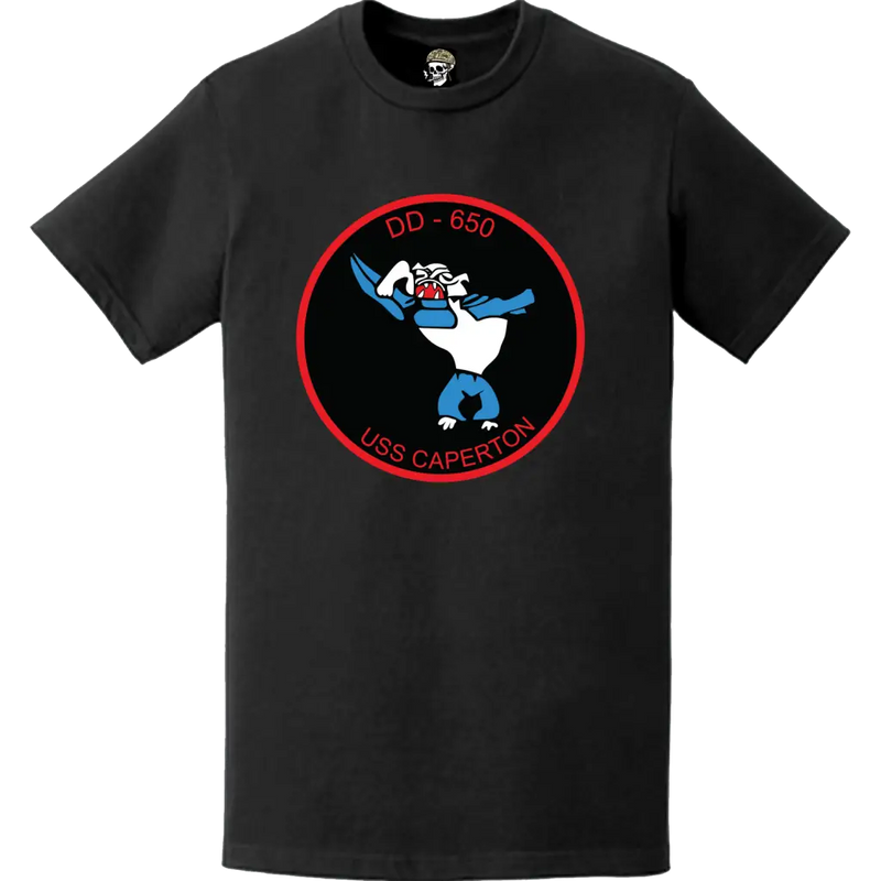 USS Caperton (DD-650) Ship's Crest Logo T-Shirt
