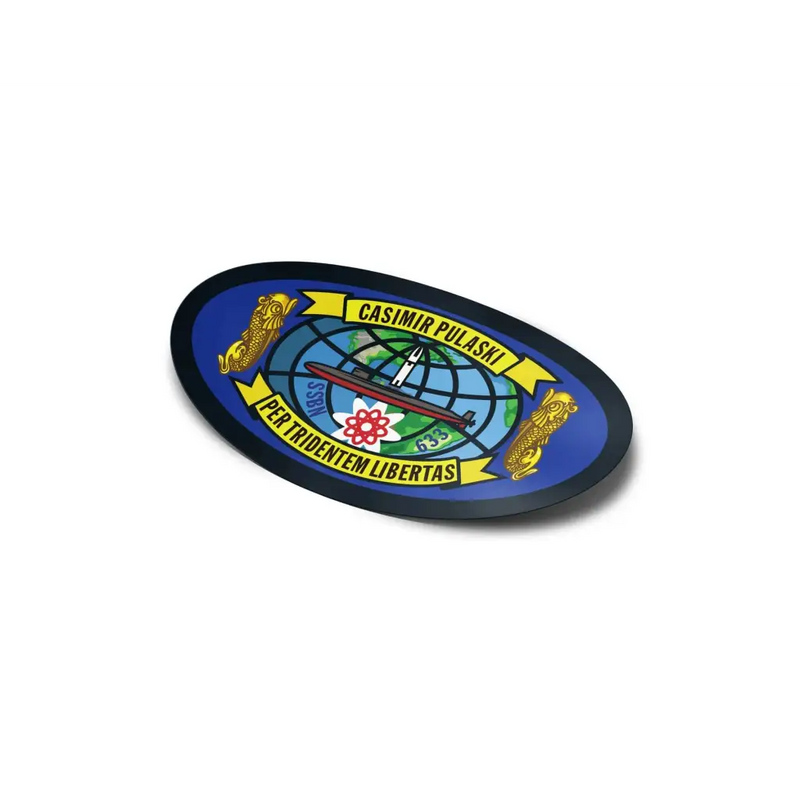 USS Casimir Pulaski (SSBN-633) Die-Cut Vinyl Sticker Decal