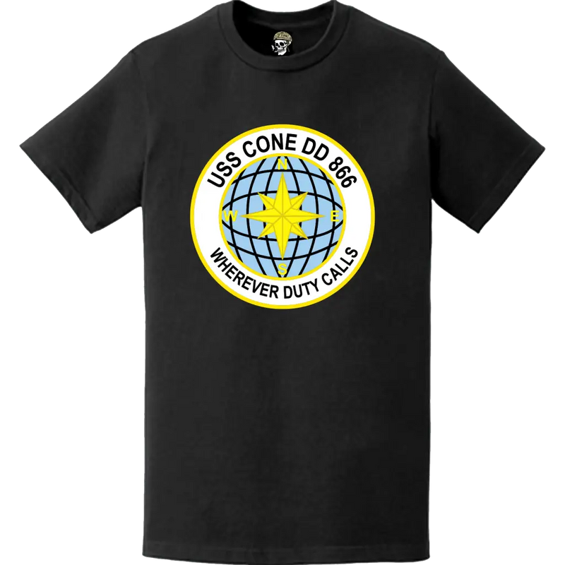 USS Cone (DD-866) Ship's Crest Logo T-Shirt