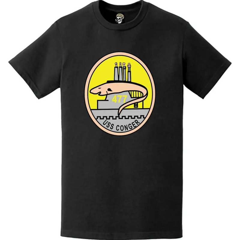 USS Conger (SS-477) Submarine Logo Emblem Crest T-Shirt
