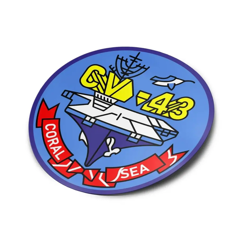 USS Coral Sea (CV-43) Die-Cut Vinyl Sticker Decal
