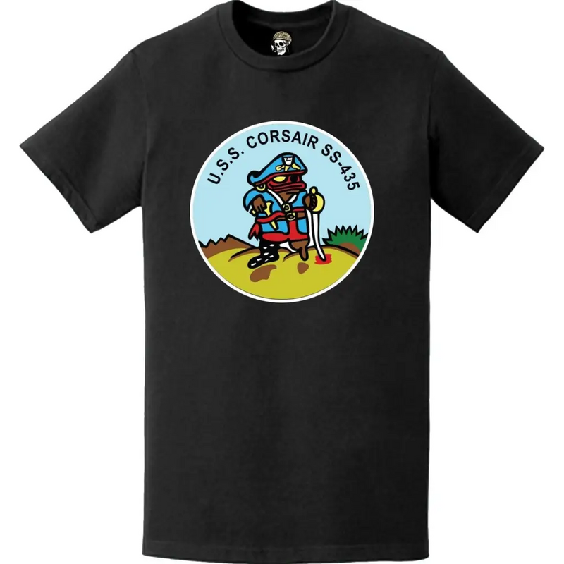 USS Corsair (SS-435) Submarine Logo Emblem Crest T-Shirt