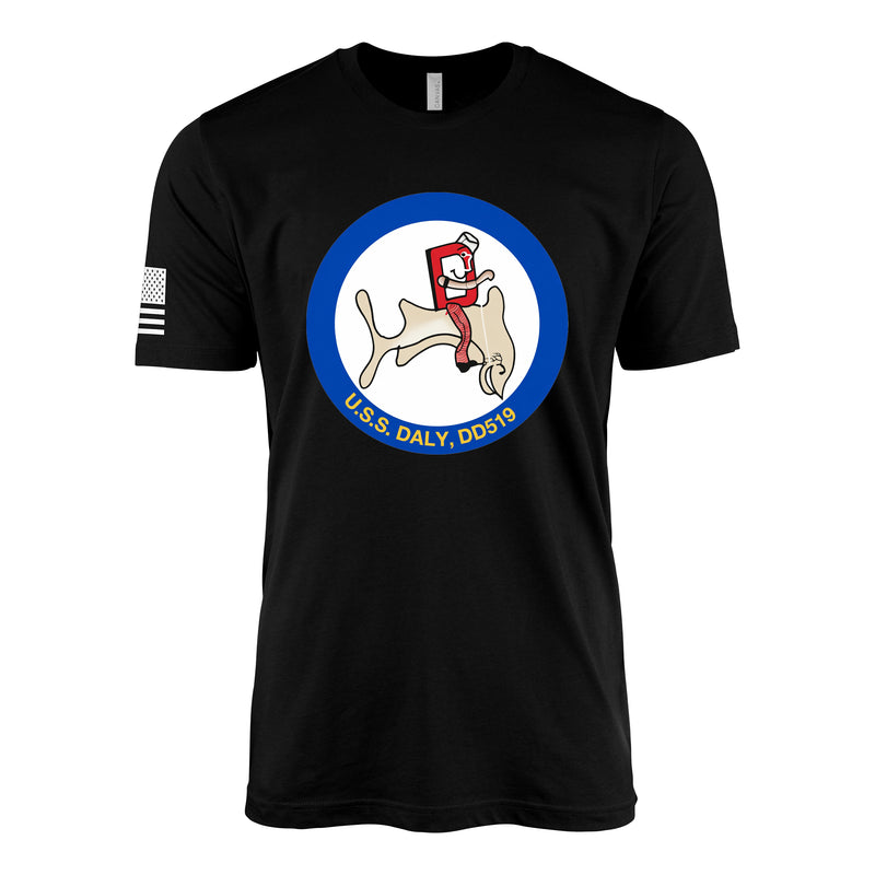 USS Daly (DD-519) Fletcher-Class Destroyer T-Shirt