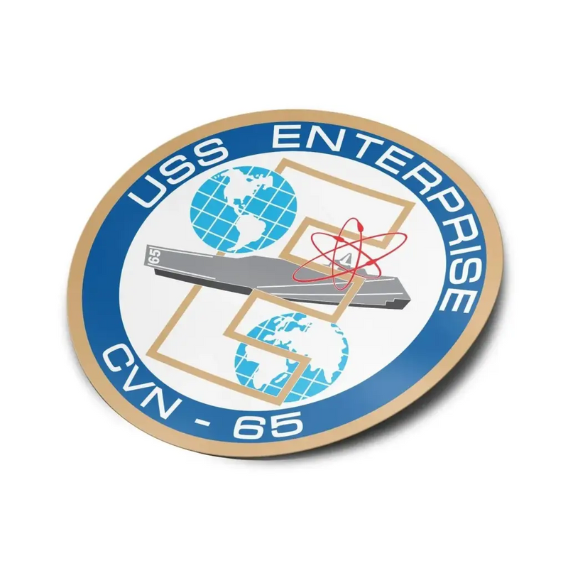 USS Enterprise (CVN-65) Die-Cut Vinyl Sticker Decal