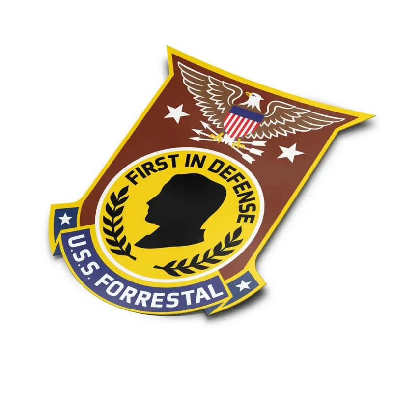 USS Forrestal (CV-59) Die-Cut Vinyl Sticker Decal