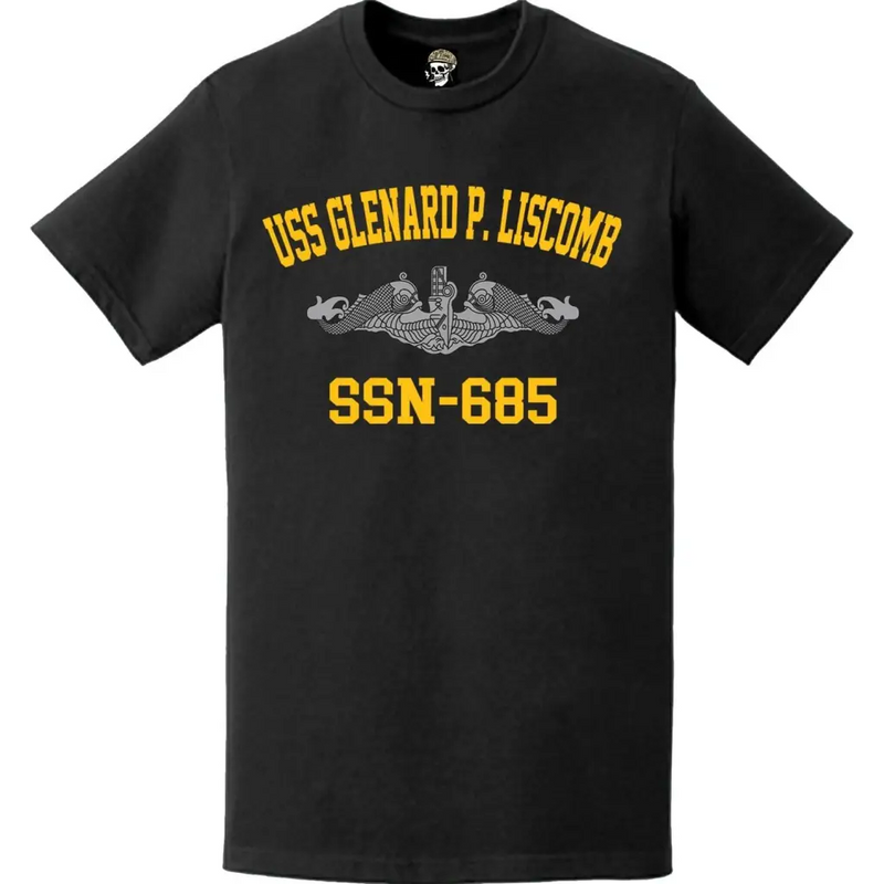 原子力潜水艦グレナード・P・リスコム (USS Glenard P. Liscomb SSN-685) Tシャツ