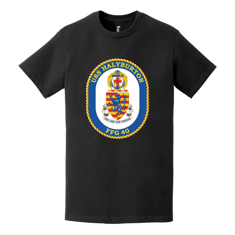 USS Halyburton (FFG-40) Logo Emblem T-Shirt