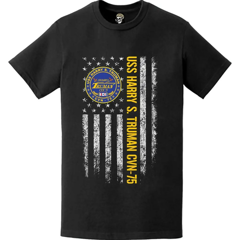 USS Harry S. Truman (CVN-75) American Flag T-Shirt