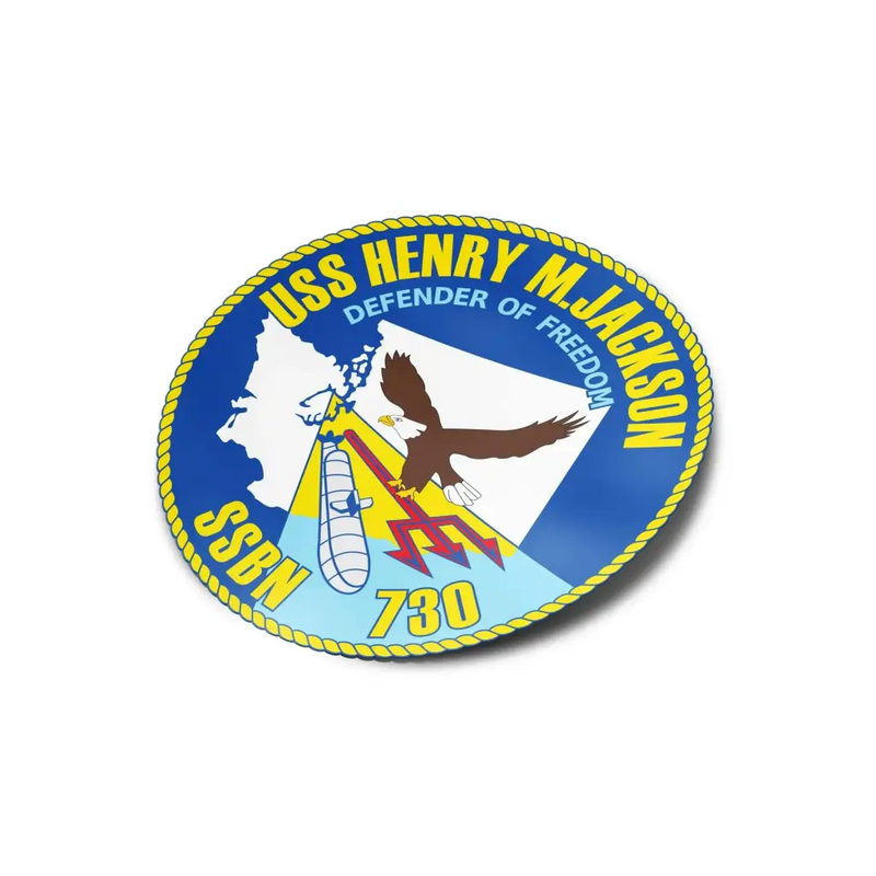 USS Henry M. Jackson (SSBN-730) Die-Cut Vinyl Sticker Decal