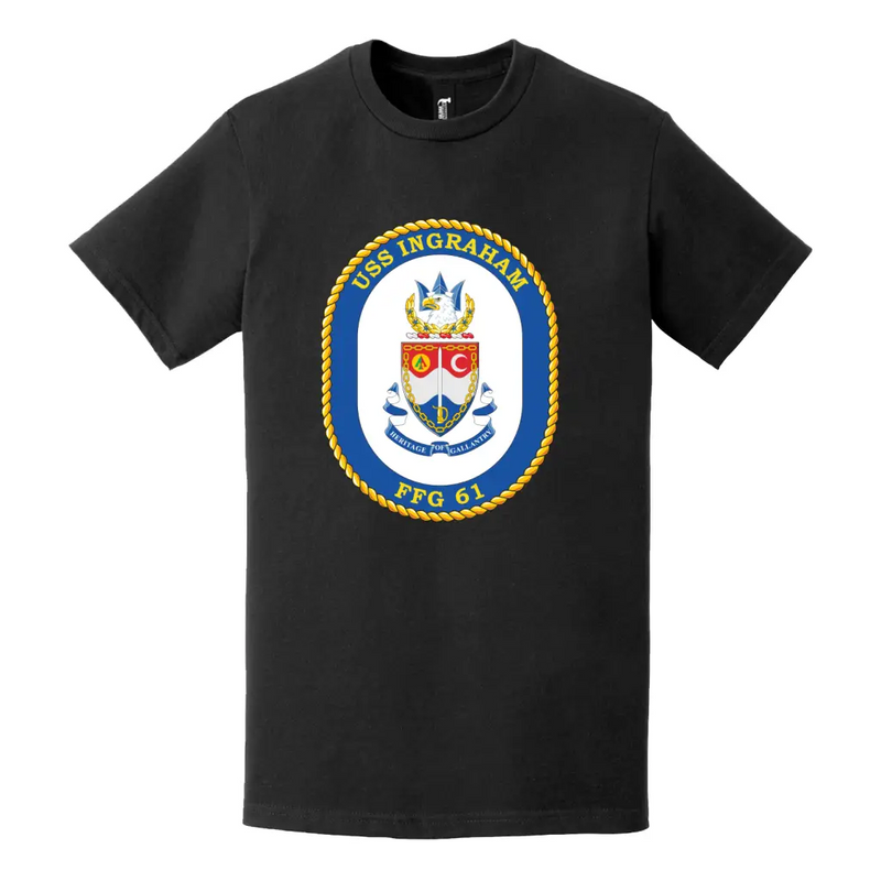 USS Ingraham (FFG-61) Logo Emblem T-Shirt