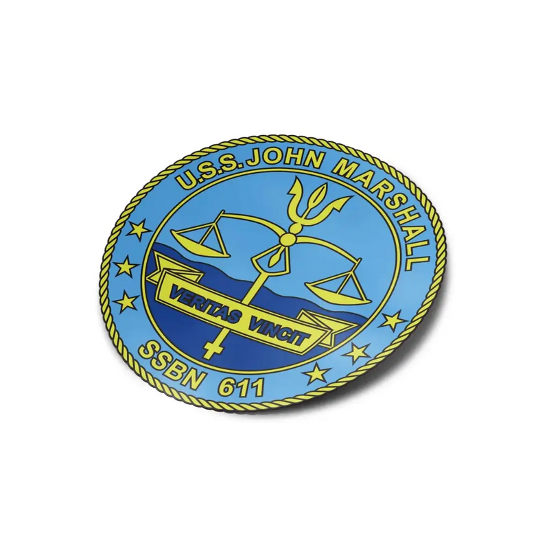 USS John Marshall (SSBN-611) Die-Cut Vinyl Sticker Decal