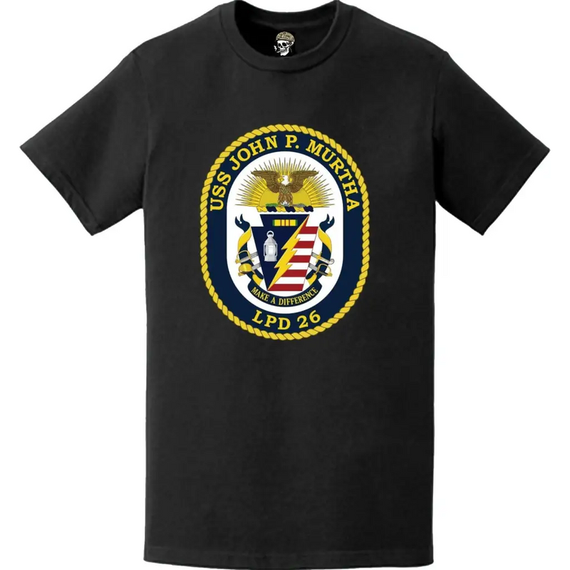 USS John P. Murtha (LPD-26) Ship's Crest Emblem T-Shirt