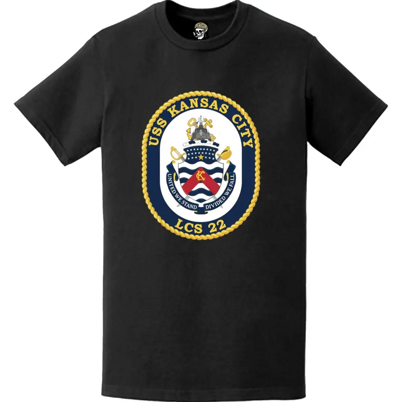 USS Kansas City (LCS-22) Ship's Crest Logo Emblem T-Shirt