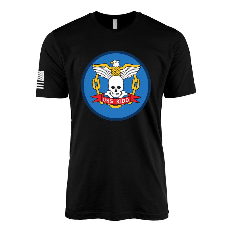USS Kidd (DD-661) Fletcher-Class Destroyer T-Shirt