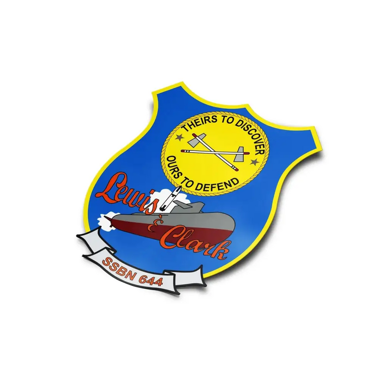 USS Lewis & Clark (SSBN-644) Die-Cut Vinyl Sticker Decal