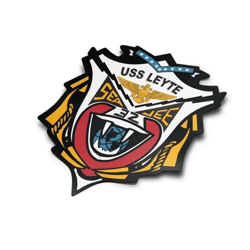 USS Leyte (CV-32) Die-Cut Vinyl Sticker Decal