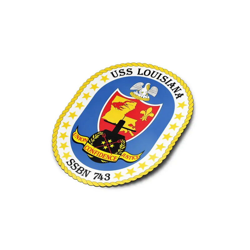 USS Louisiana (SSBN-743) Die-Cut Vinyl Sticker Decal