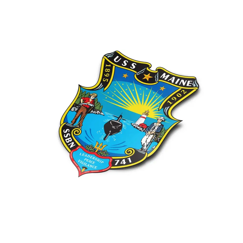 USS Maine (SSBN-741) Die-Cut Vinyl Sticker Decal