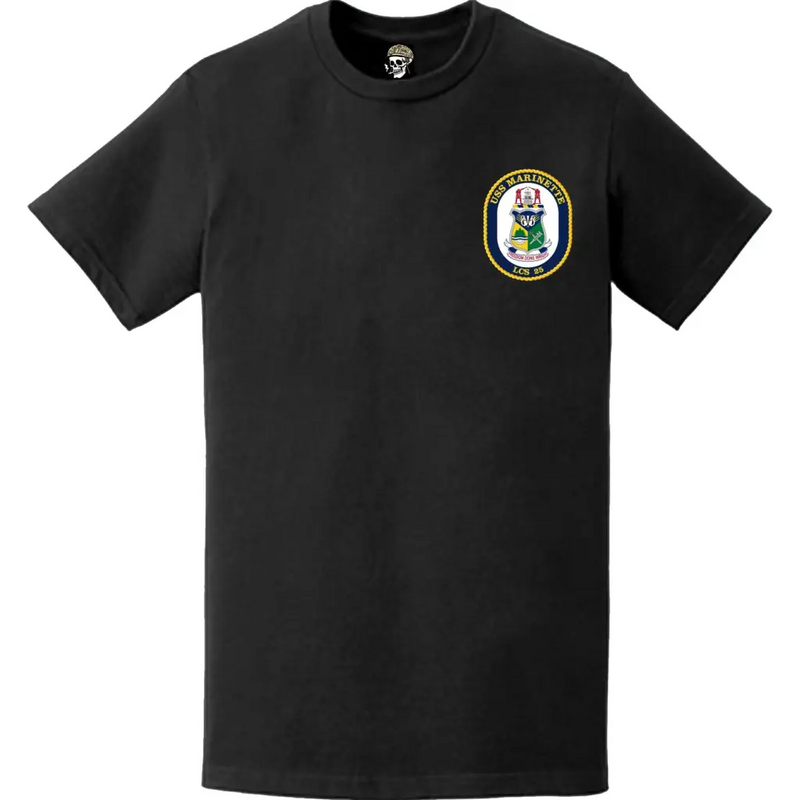 USS Marinette (LCS-25) Left Chest Logo T-Shirt